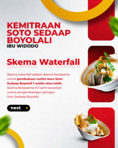 Kemitraan Skema Waterfall Soto Sedaap Boyolali